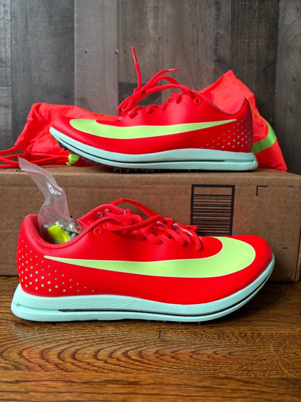 Nike Triple Jump Elite 3 Track Spikes Bright Crimson HV6425-600 US Men’s 9 New